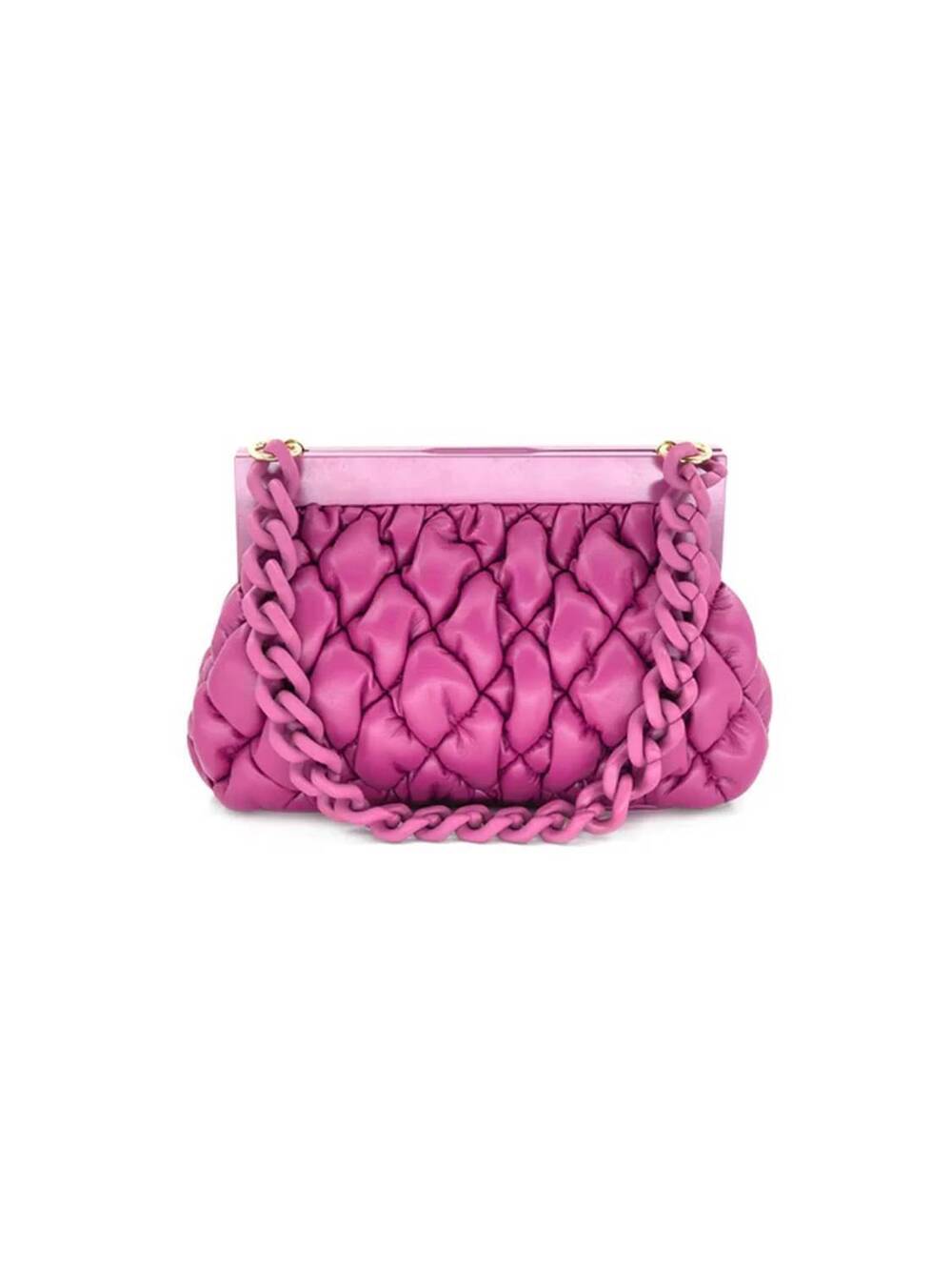 NEW BC HANDBAGS women's quilted shoulder bag in fuchsia